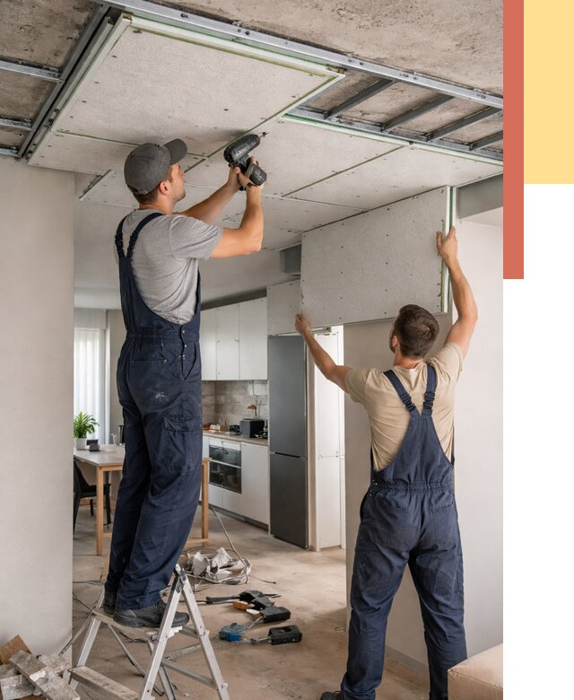 Шумоизоляция потолка панелями зипс в Гагарине от 1925 руб. под ключ | ОТДЕЛОЧНИК-Ггр